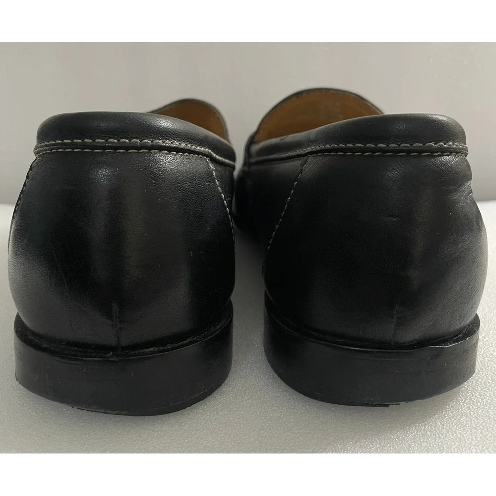 Tommy Bahama TB-255 Mens Black Leather Penny‎ Loafers Size 10.5 M